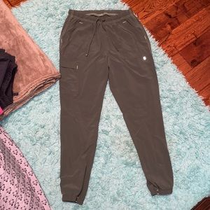 Dark green scrub joggers